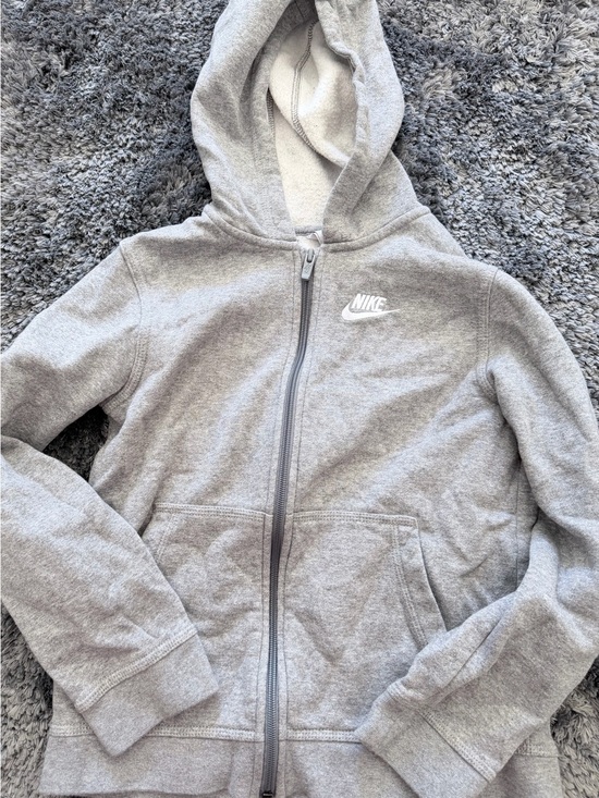 Nike Other - Nike Gray Kids Full-Zip Hoodie with Front Pockets
